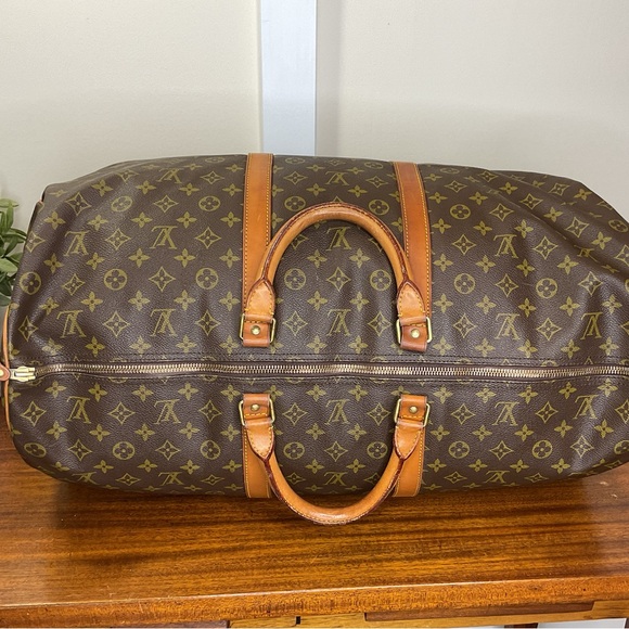 Louis Vuitton Authentic 60 Keepall Brown Monogram Duffel Bag - Picture 5 of 16